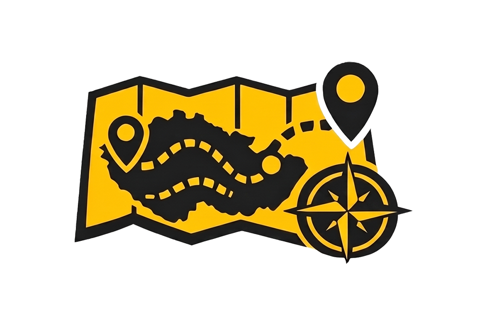 Mapa pasportizovaných tras